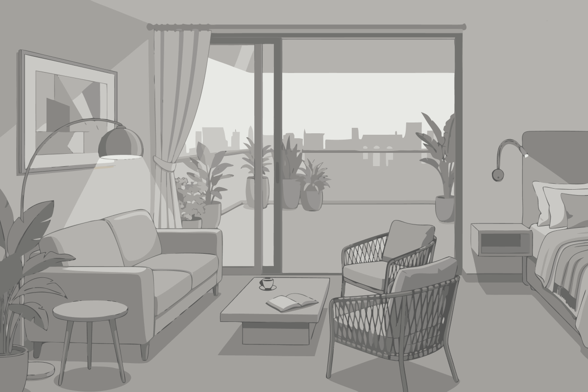 Apartament cu balcon